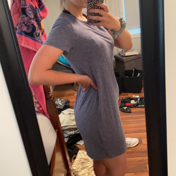 Purple T-Shirt Dress - Picture 2 of 2